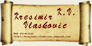 Krešimir Vlašković vizit kartica